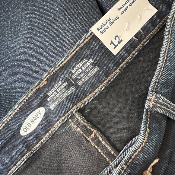 OLD NAVY ROCKSTAR SUPER SKINNY HIGH RISE SIZE 12 - Picture 11 of 14